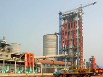 Цементный завод с производительностью 5000 т/сут